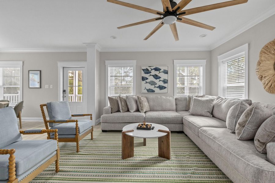 Furnished interior view inside a new home in , Edisto Island (Image 5).