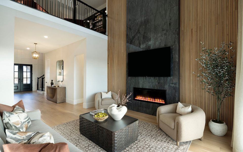 Representative furnished interior of a home built from the Hayden by Brookfield Residential in Midline, Webster (Image 12).