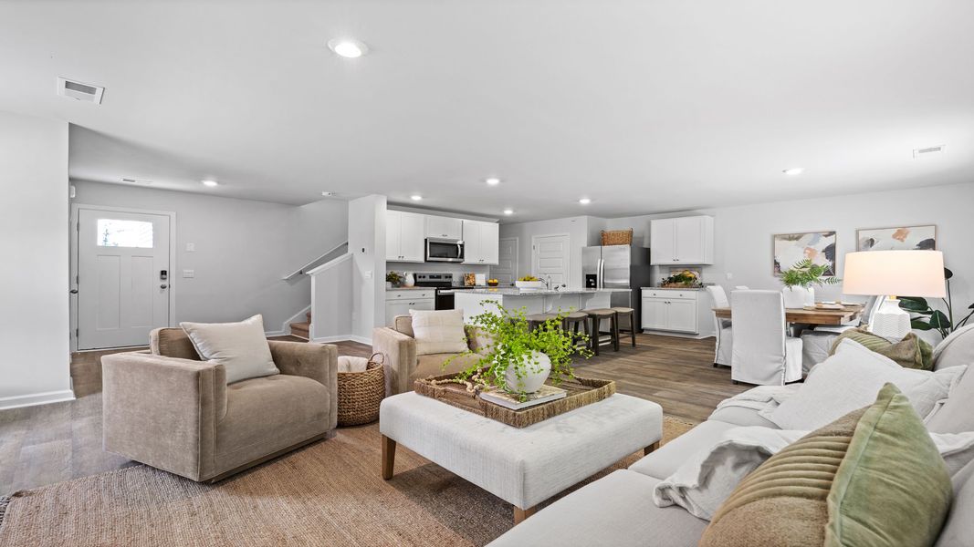 Furnished interior view inside a new home in The Groves at Bees Creek, Ridgeland (Image 4).