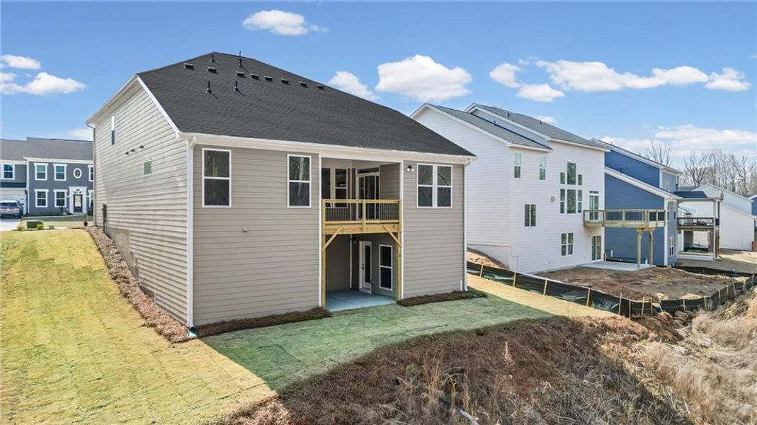 Exterior details and patio area of a home in The Reserve At Liberty Park, Braselton (Image 26).