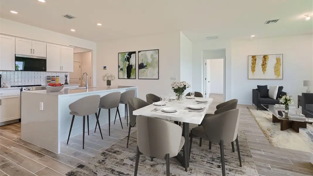 Furnished interior view inside a new home in Preserves at Park Trace, Stuart (Image 3).