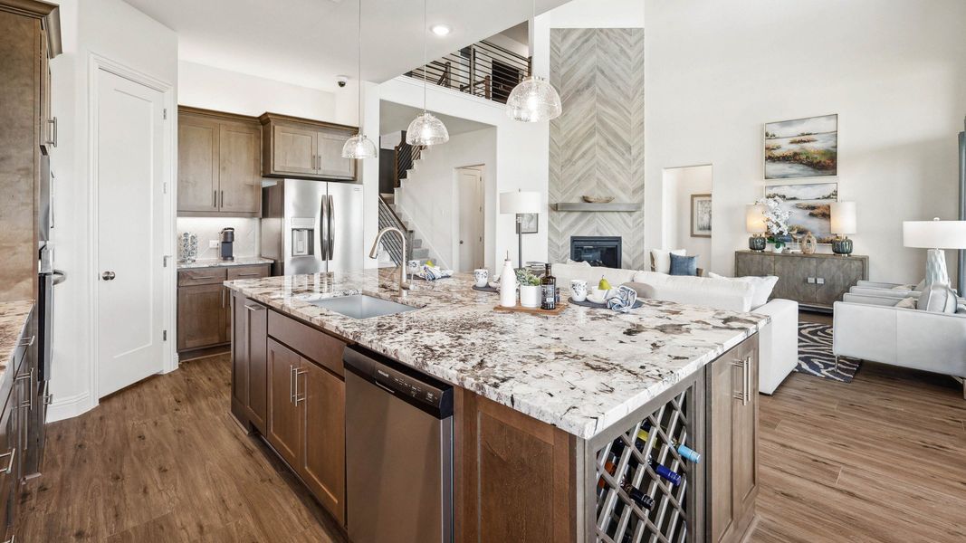 Representative furnished interior of a home built from the Dartmouth by Brightland Homes in Anna Ranch, Anna (Image 31).
