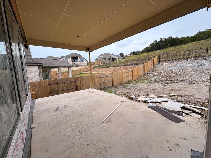 Rear Covered Patio & Private Backyard of Home Rear Covered Patio & Private Backyard of Home