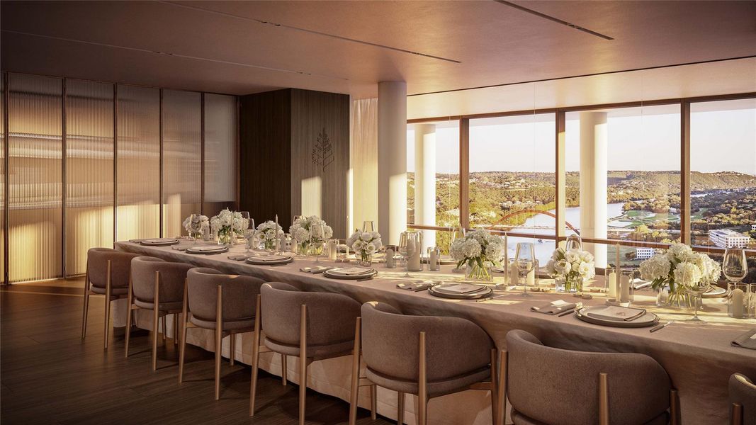 Furnished interior view inside a new home in Four Seasons Private Residences Lake Austin, Austin (Image 5).