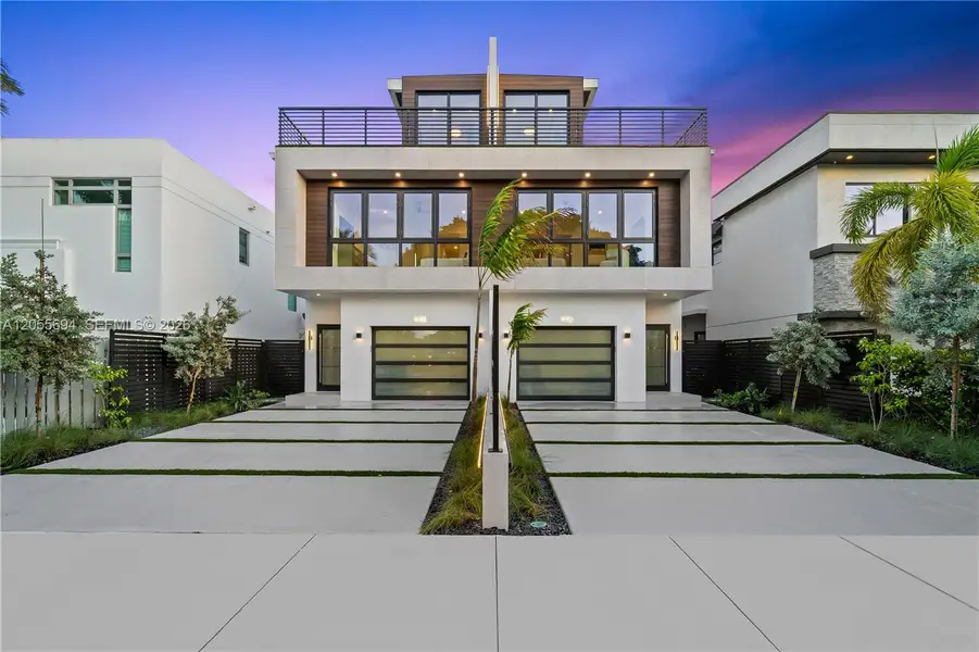 Front exterior of a new home in , Fort Lauderdale, FL, highlighting curb appeal (Image 27).