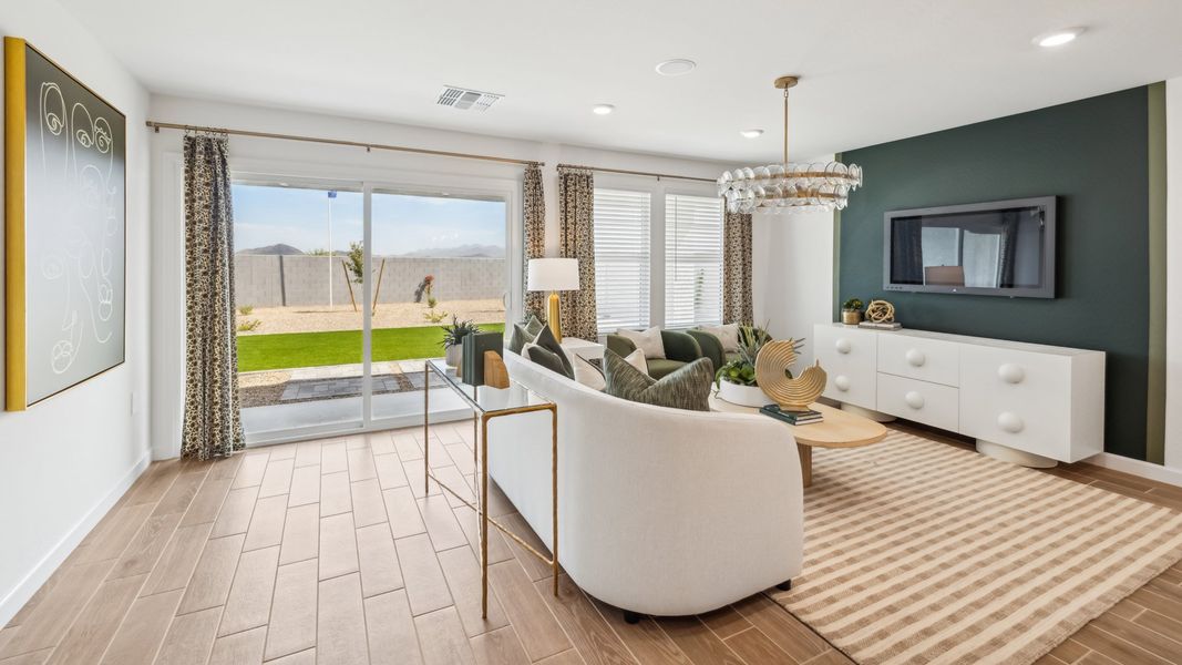 Representative furnished interior of a home built from the Easton by D.R. Horton in Remington, Buckeye (Image 6).
