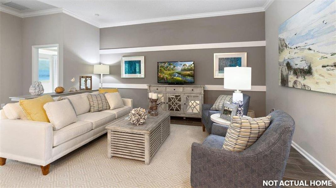 Furnished interior view inside a new home in Sawmill Branch, Palm Coast (Image 5).