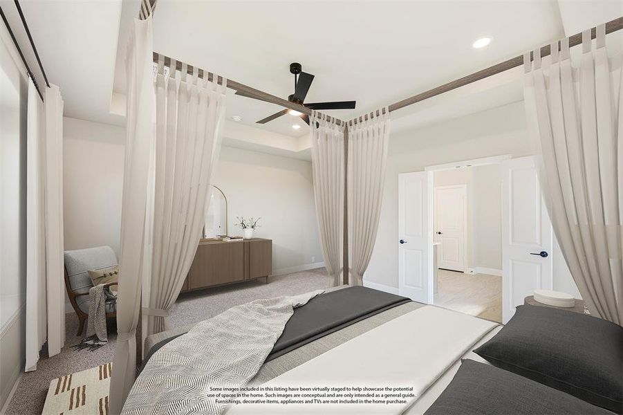 Furnished interior view inside a new home in Villages of Walnut Grove, Midlothian (Image 10). Furnished interior view inside a new home in Villages of Walnut Grove, Midlothian (Image 10).