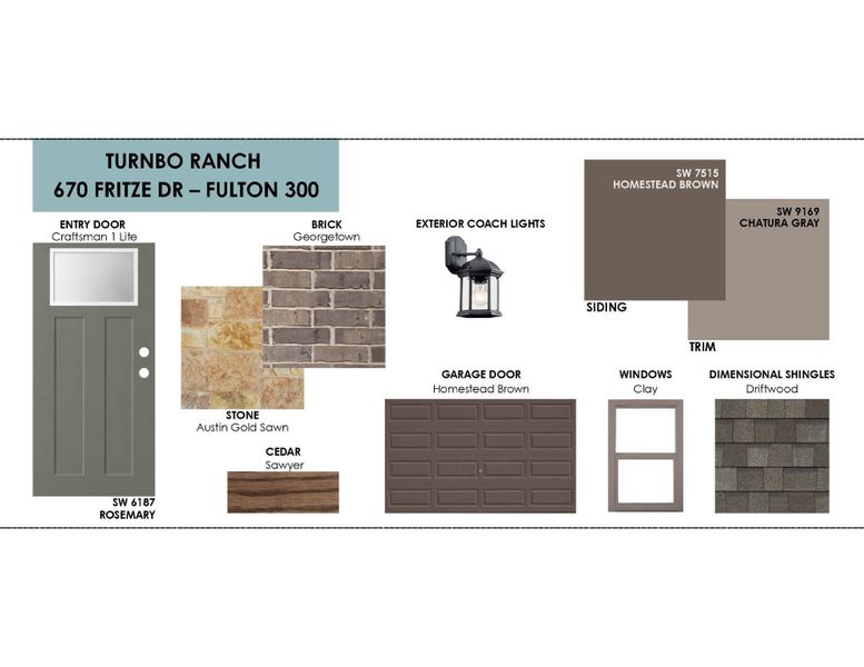 Sample of building materials used in homes in Turnbo Ranch, Killeen (Image 8).