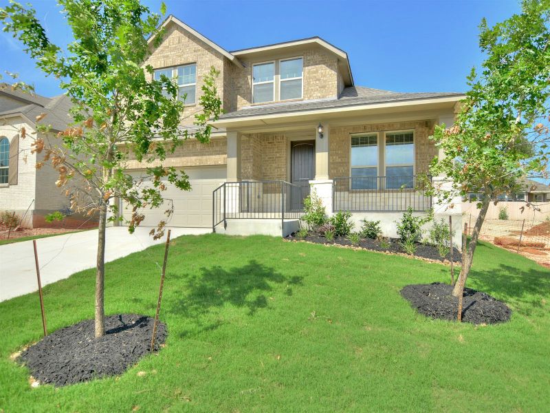 Representative exterior details of a home built from the The Clairmont by David Weekley Homes in Davis Ranch 50', San Antonio (Image 14).