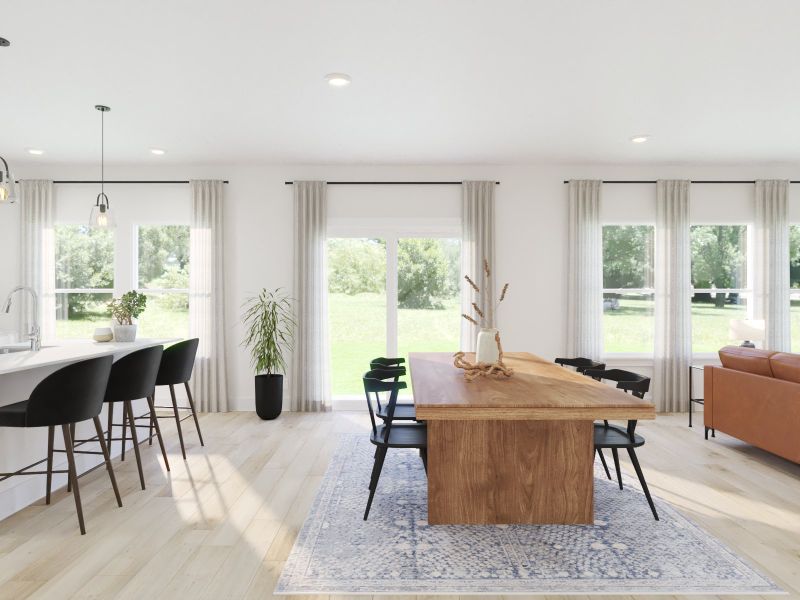 Furnished interior view inside a new home in Avery Farms - Legacy Series, Murfreesboro (Image 3).