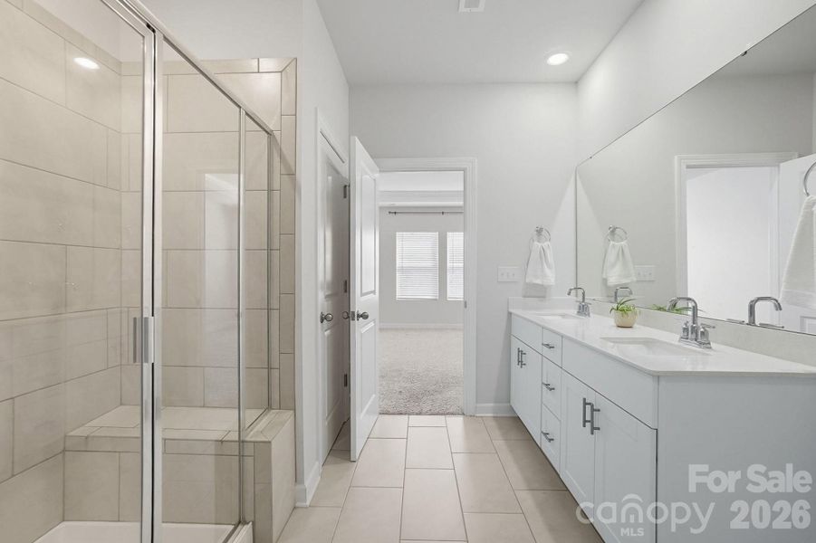 Furnished interior view inside a new home in Solena at the Vineyards II, Charlotte (Image 9).