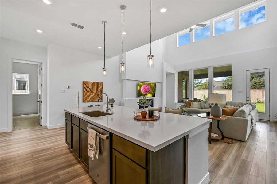 Furnished interior view inside a new home in Avalon at Friendswood, Friendswood (Image 6).