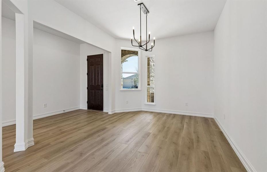 Dining area off main entry