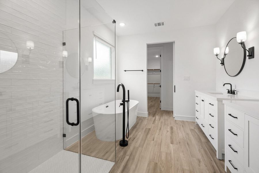 Serene primary bath (*Photo not of actual home and used for illustration purposes only.) Serene primary bath (*Photo not of actual home and used for illustration purposes only.)