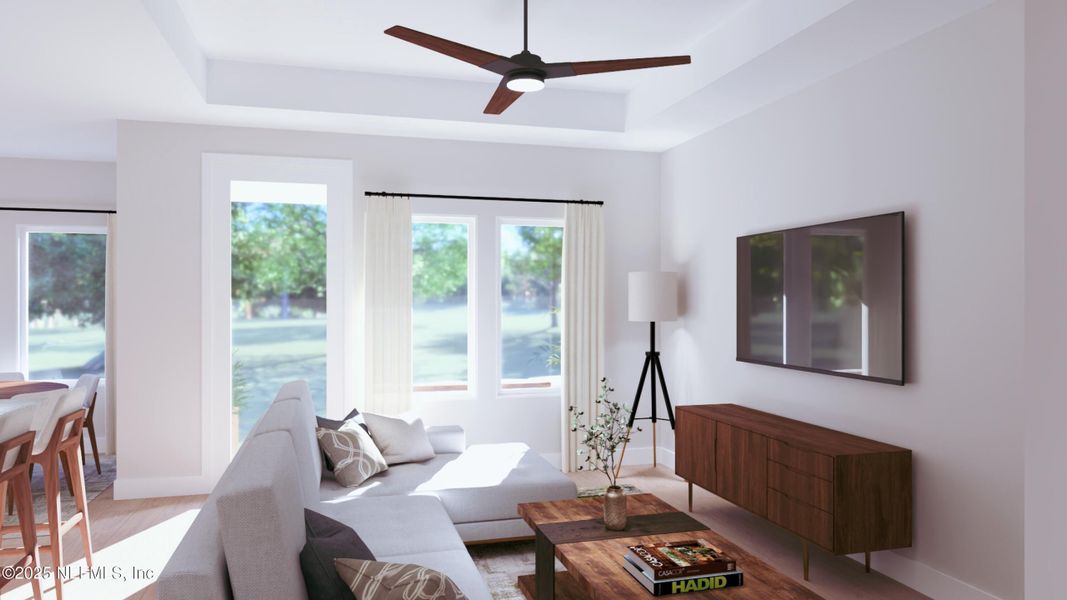 Furnished interior view inside a new home in Landing at Olde Florida, St. Augustine (Image 6).