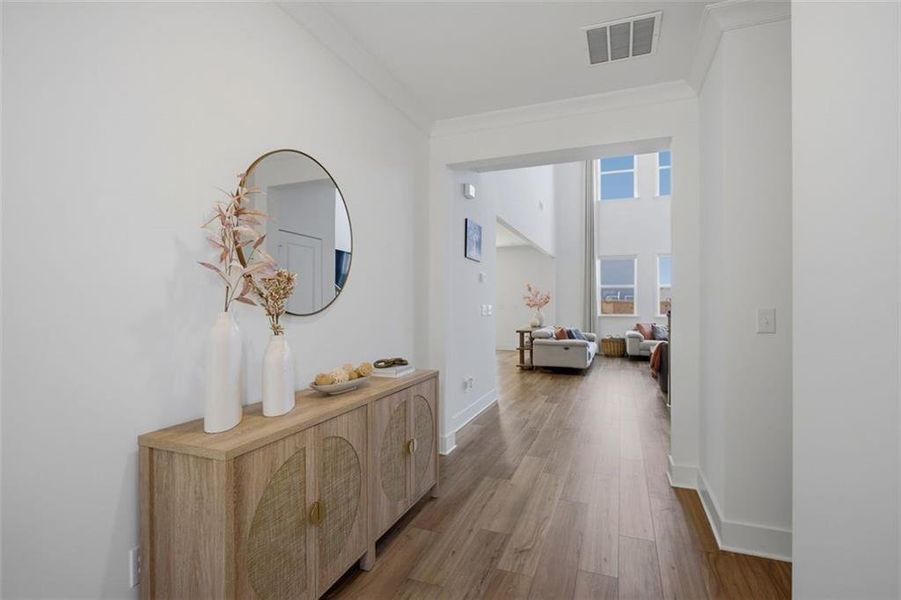 Furnished interior view inside a new home in , Dallas (Image 8).