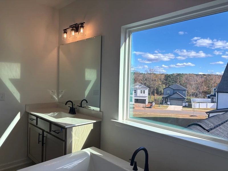 Primary Bath featuring the AW Collection® Foundry - Sleek finishes and dramatic contrasts shine.