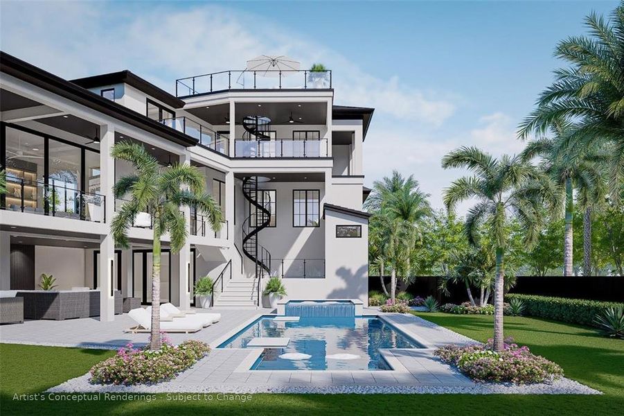 Exterior details and patio area of a home in , Sarasota (Image 3). Exterior details and patio area of a home in , Sarasota (Image 3).