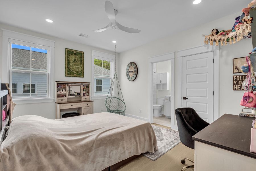Furnished interior view inside a new home in Overlook at Copahee Sound, Awendaw (Image 43).
