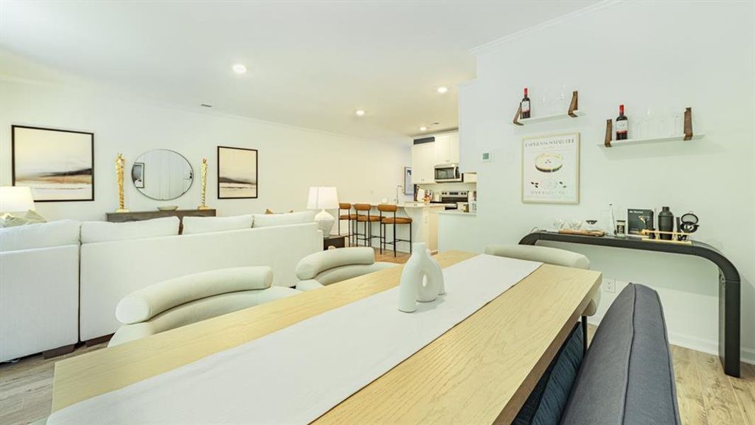 Furnished interior view inside a new home in Harvest Park, Decatur (Image 7).