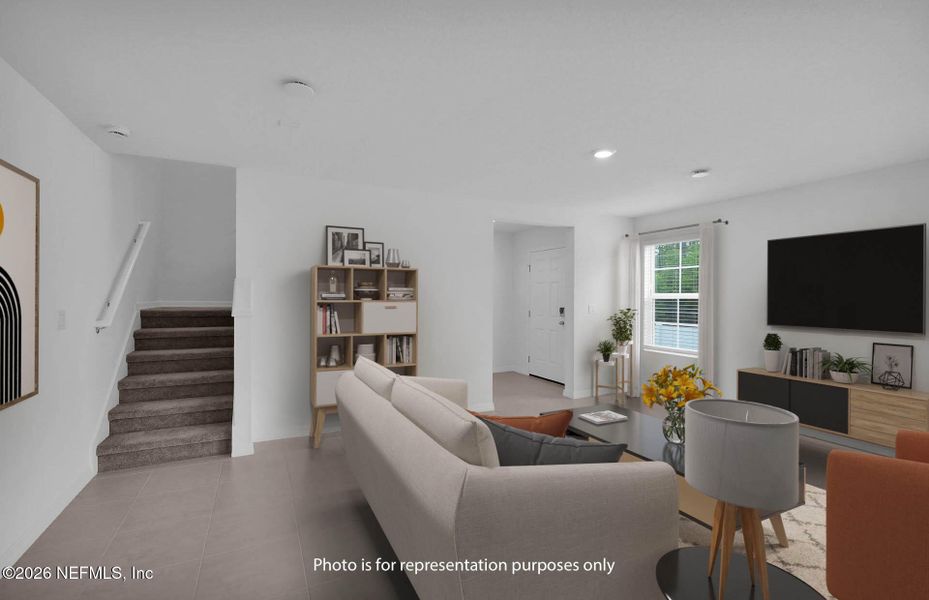 Furnished interior view inside a new home in , Jacksonville (Image 11).