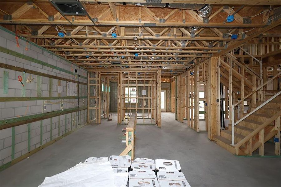 In-progress construction of a new home in Center Lake on the Park, St. Cloud, FL (Image 7).