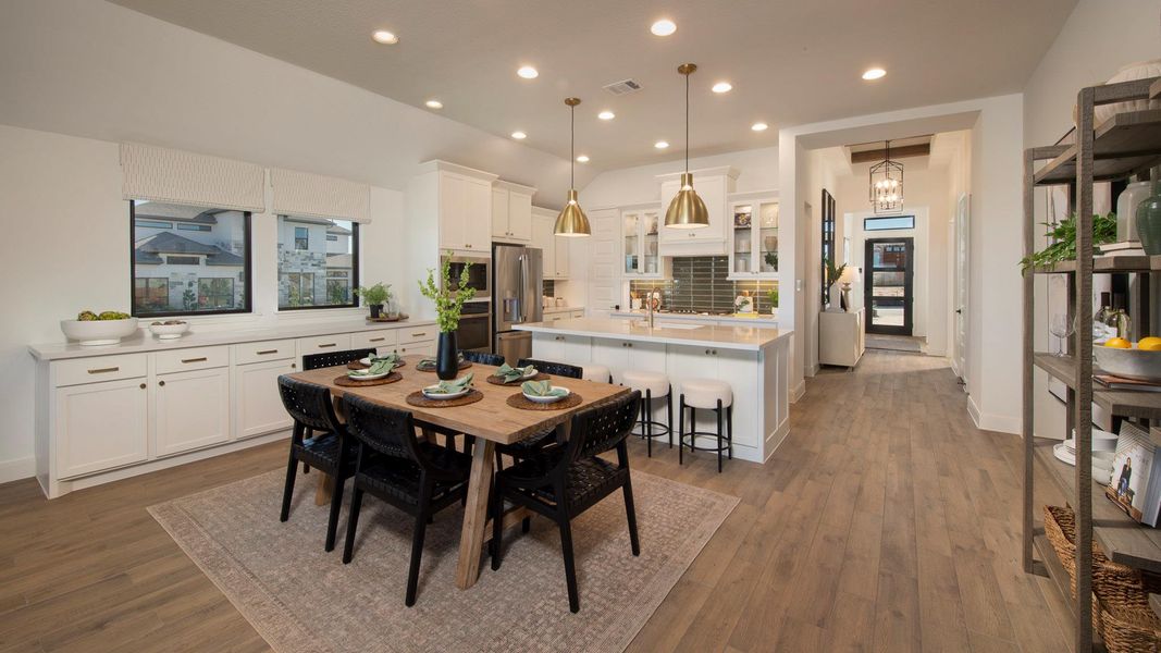 Furnished interior view inside a new home in Lariat 50', Liberty Hill (Image 10).