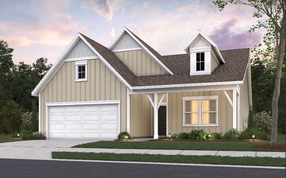 Representative exterior photo of a completed home built from the Compton by Pulte Homes in Carriage Estates, Lexington, SC (Image 16).
