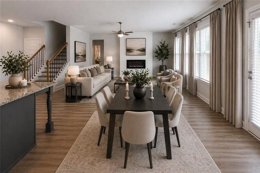 Furnished interior view inside a new home in , Bonaire (Image 11).