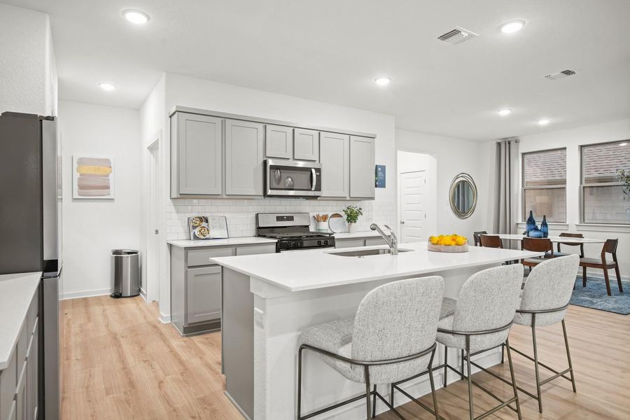 Furnished interior view inside a new home in Trinity Ranch, Elgin (Image 12).