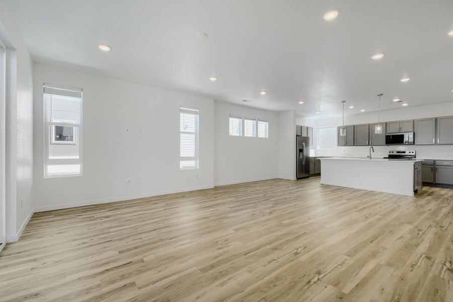 Spacious, unfurnished interior of a new home in Central Park, Denver (Image 7). Spacious, unfurnished interior of a new home in Central Park, Denver (Image 7).