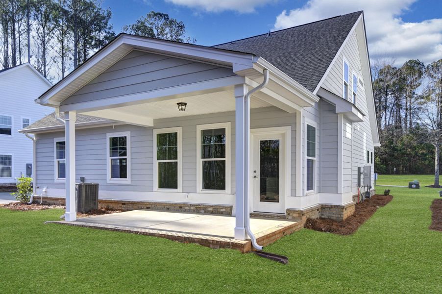 Exterior details and patio area of a home in Clubside Reserve at Summerlake, Lexington (Image 29). Exterior details and patio area of a home in Clubside Reserve at Summerlake, Lexington (Image 29).