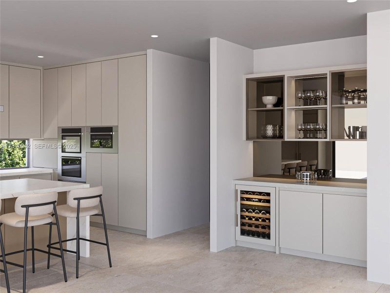 Furnished interior view inside a new home in , Miami (Image 11).