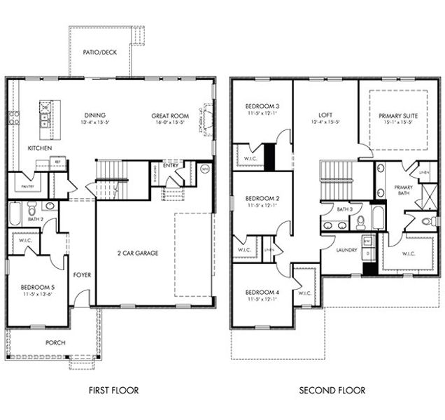2D floor plan layout for the Remington by Meritage Homes in Benders Cove - Estate Series, Mount Juliet, TN (Image 3).