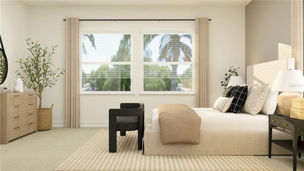 Furnished interior view inside a new home in Two Rivers: The Executives, Zephyrhills (Image 9).