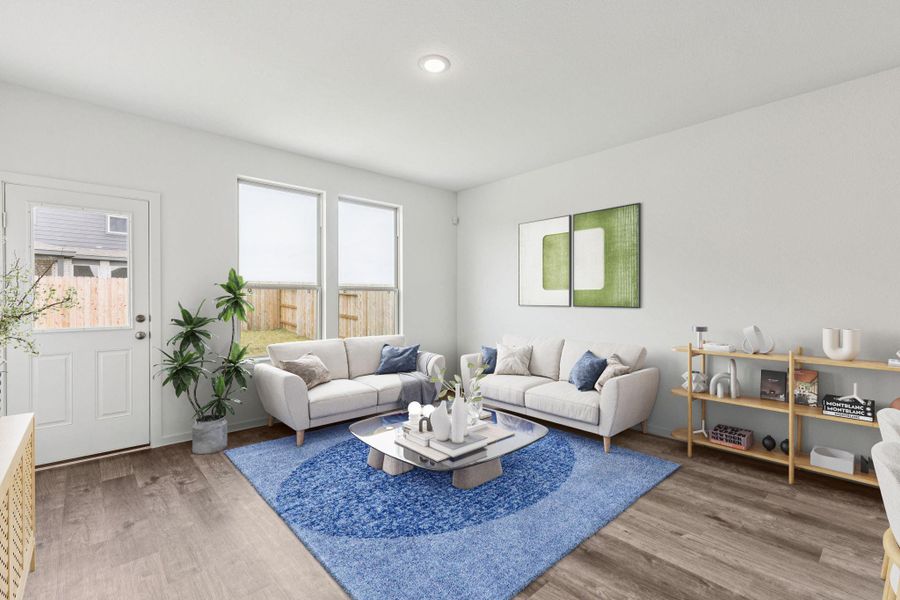 Furnished interior view inside a new home in River Ranch, Dayton (Image 13).