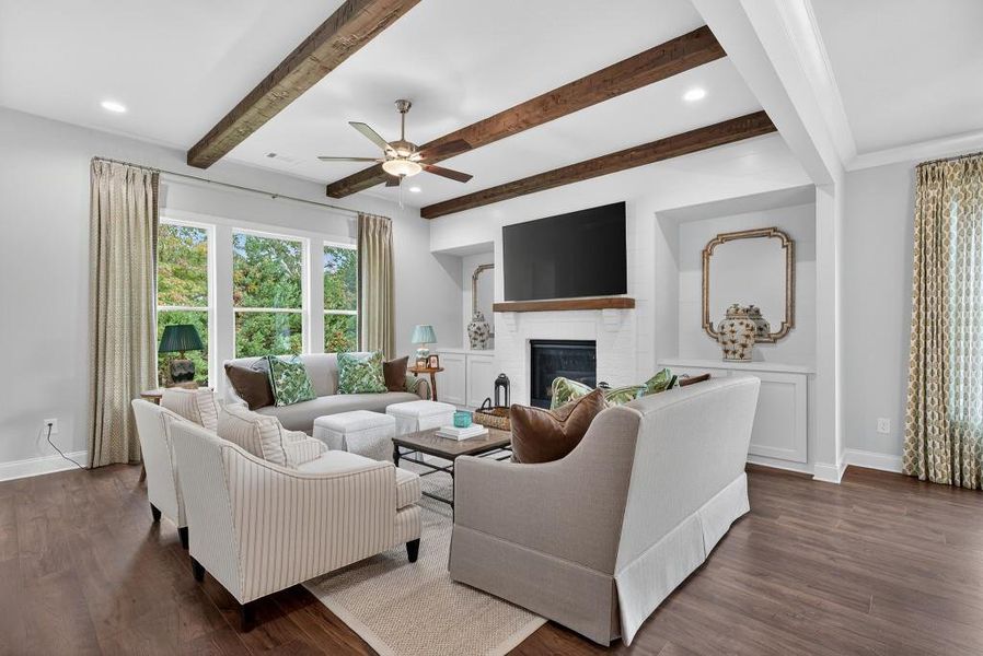 Furnished interior view inside a new home in Hemingway, Flowery Branch (Image 12).