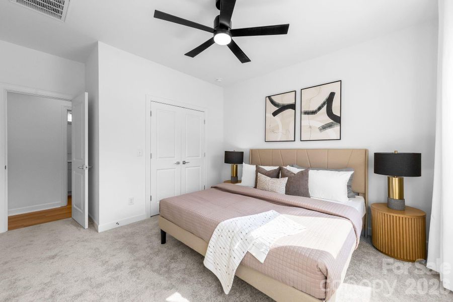 Furnished interior view inside a new home in , Charlotte (Image 34).