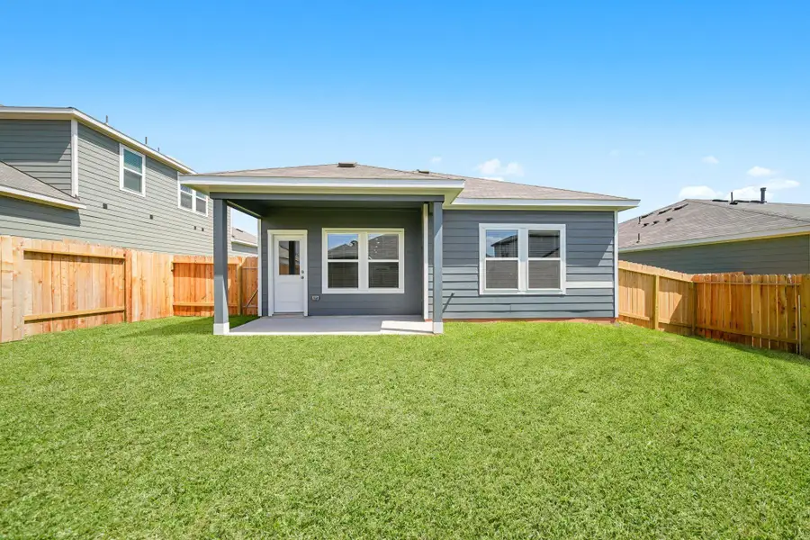 Exterior details and patio area of a home in Mirabella, Brookshire (Image 17). Exterior details and patio area of a home in Mirabella, Brookshire (Image 17).