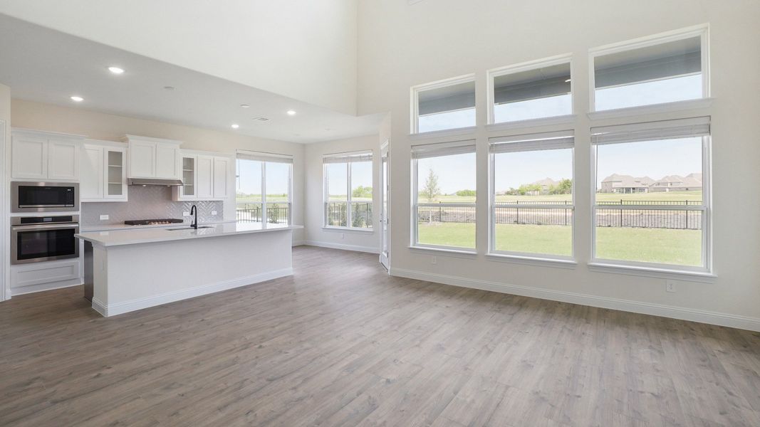 Representative furnished interior of a home built from the Dartmouth by DRB Homes in Creekhaven, Iowa Colony (Image 6).