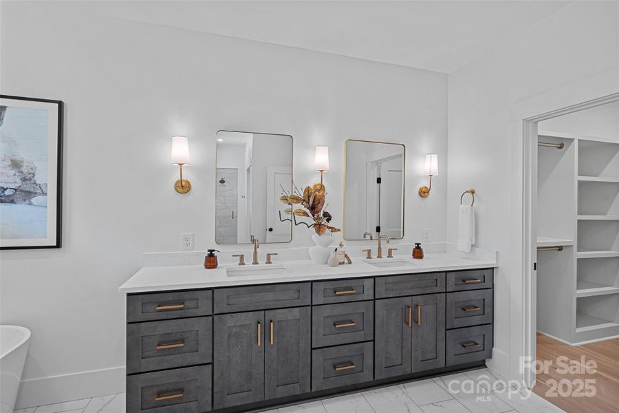 Furnished interior view inside a new home in , Charlotte (Image 26).