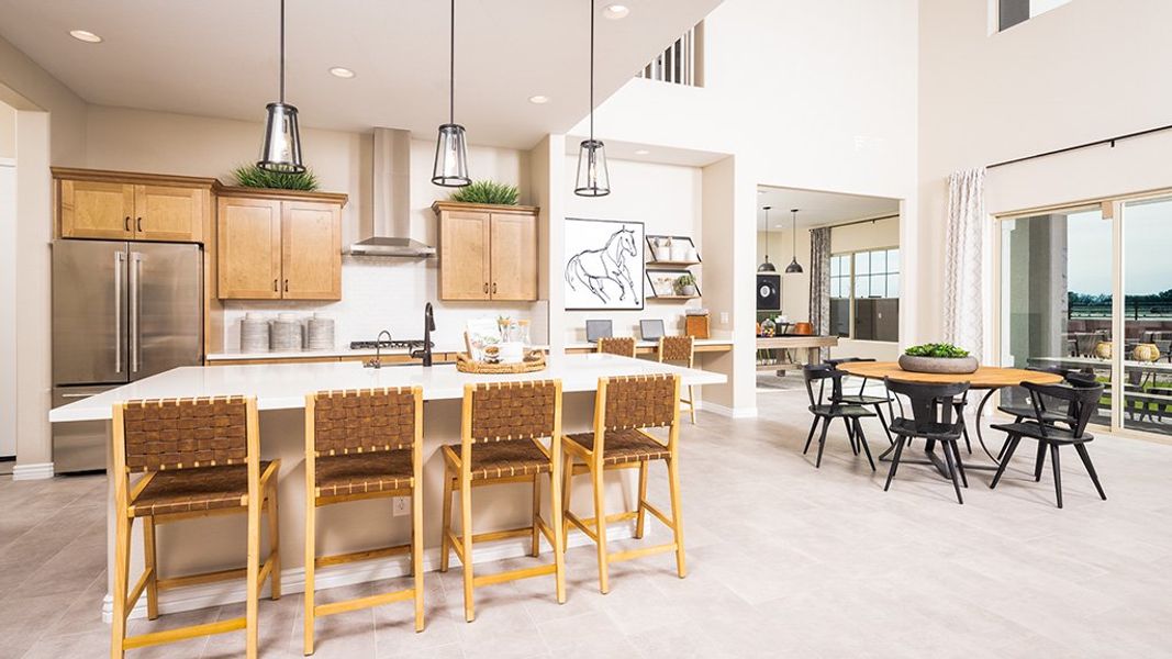 Furnished interior view inside a new home in Ellsworth Ranch, Queen Creek (Image 12).