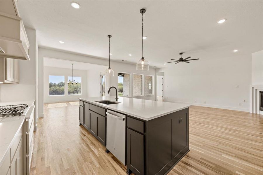 Furnished interior view inside a new home in Rolling Creek Ranch, Aledo (Image 16).