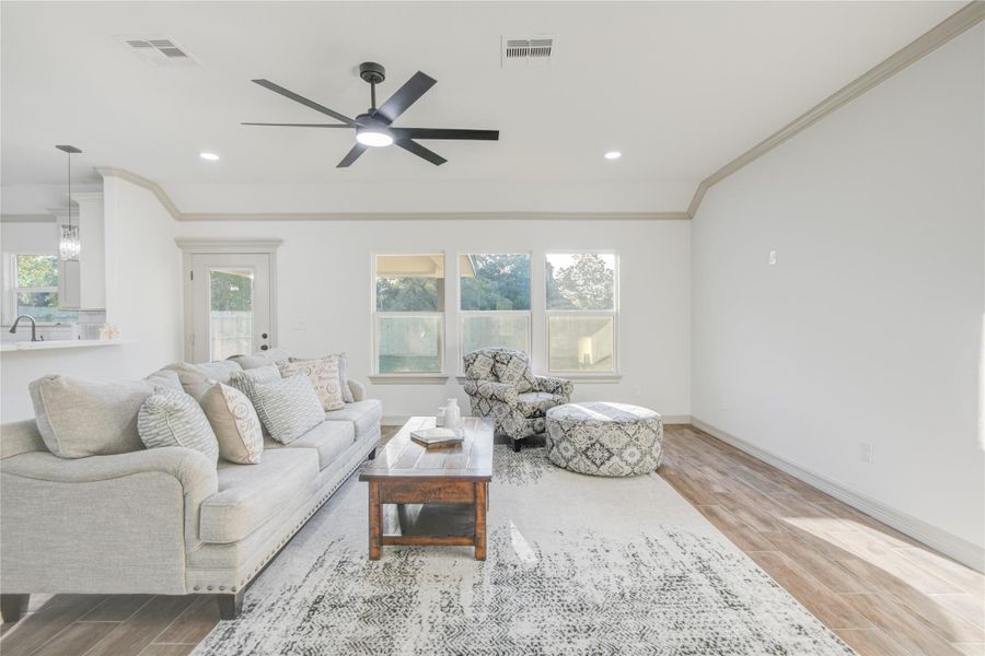 Furnished interior view inside a new home in , Lake Jackson (Image 11). Furnished interior view inside a new home in , Lake Jackson (Image 11).