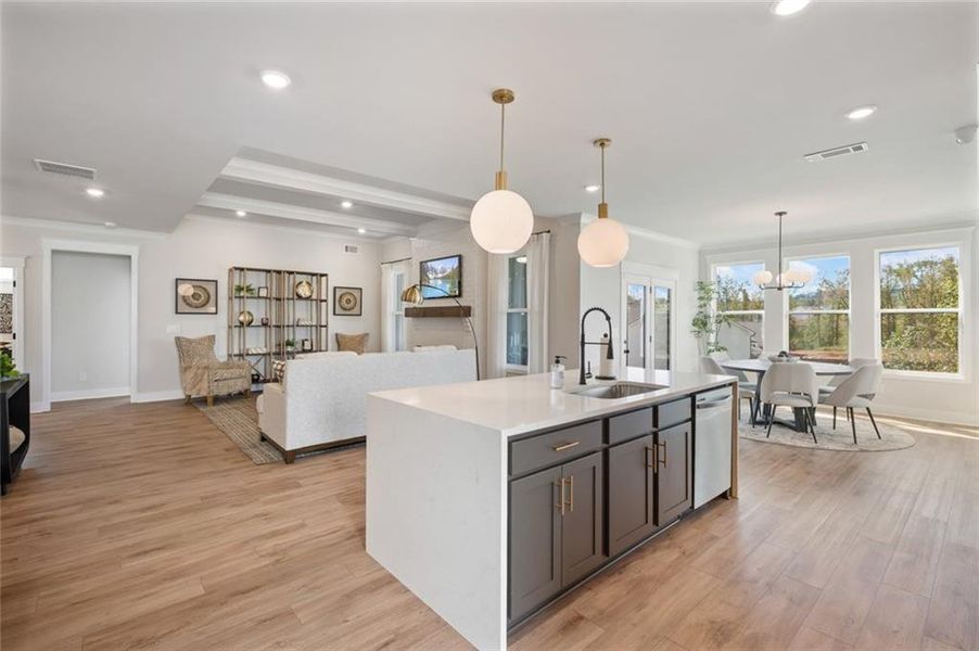 Furnished interior view inside a new home in Ponderosa Farms Manor, Gainesville (Image 27).