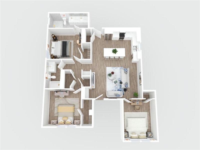 2D floor plan layout of this home in , Granbury, TX (Image 6).