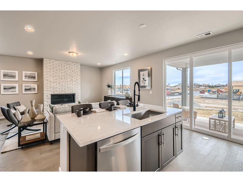 Furnished interior view inside a new home in Country Club Reserve, Fort Collins (Image 18).
