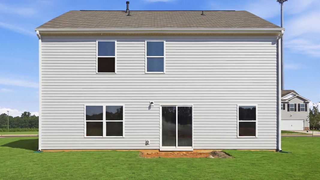 Exterior details and patio area of a home in Bynum Farms, Farmville (Image 24).