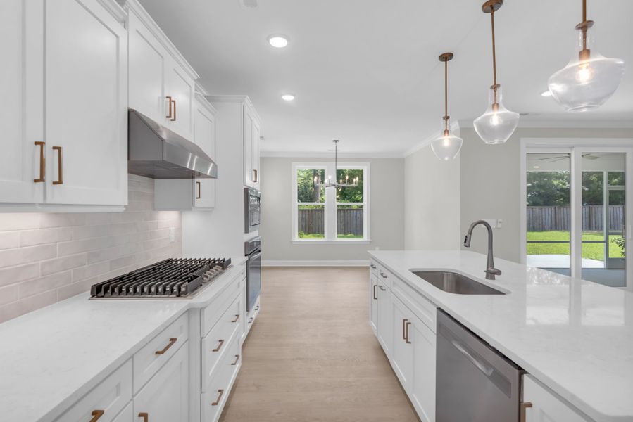 Representative furnished interior of a home built from the The Bradley by RobuckHomes in Windwater, Hampstead (Image 63).